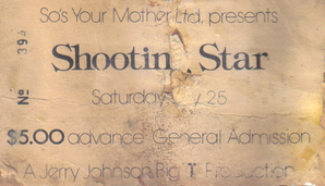 Shooting Star Tickets, Tour Dates & Concerts 2026 & 2025