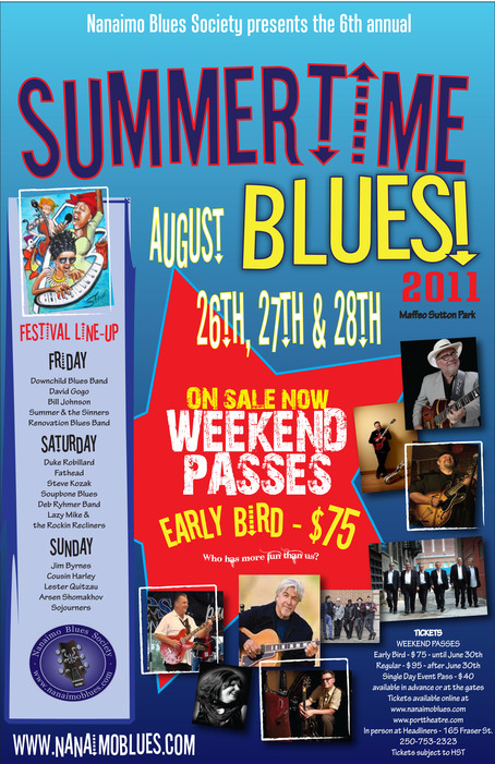 Poster: Cousin Harley at Summertime Blues 2011, Aug 26, 2011