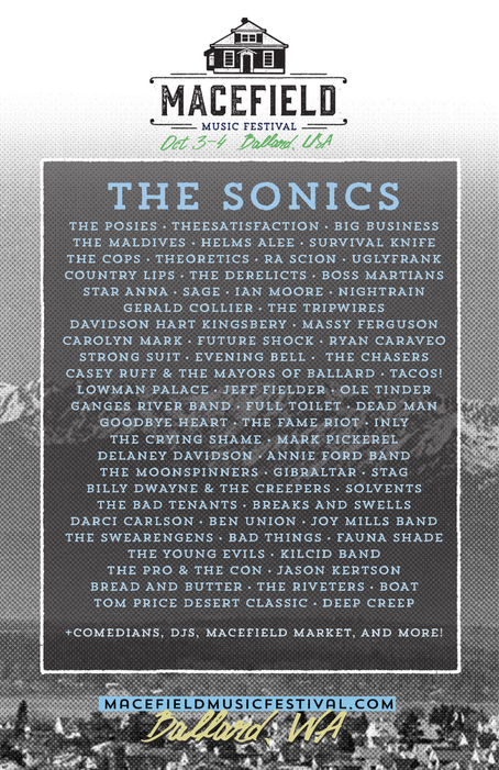 Poster: Survival Knife at Macefield Music Festival 2014, Oct 3, 2014