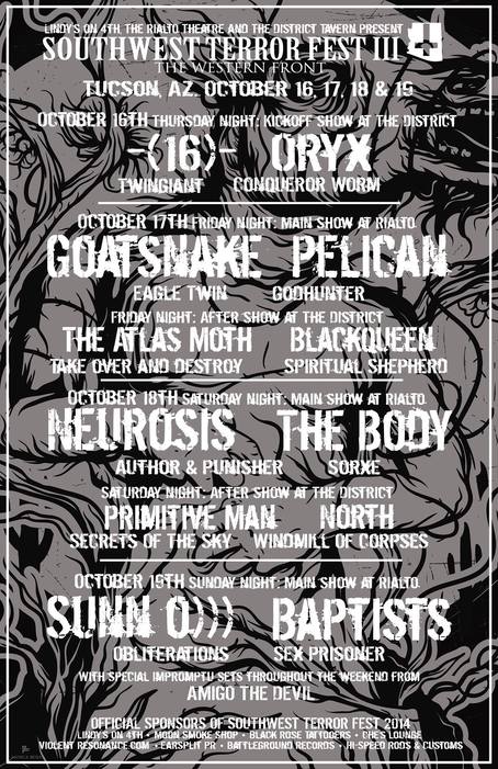 Poster: Baptists at Southwest Terror Fest 2014, Oct 16, 2014