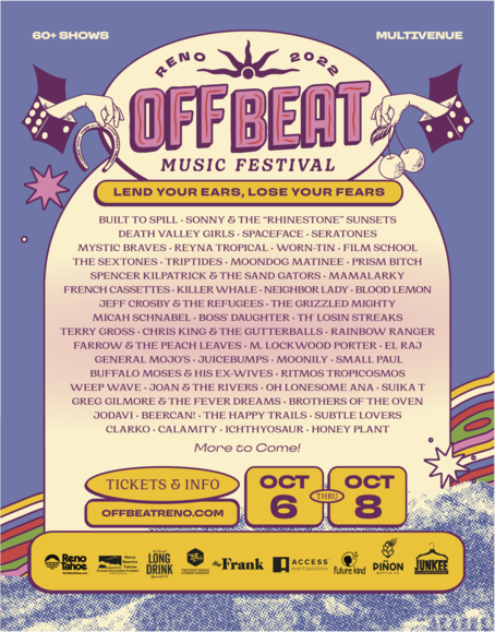 Off Beat Music Festival 2022 Reno Alineación, Fotos Y Videos Oct 2022 ...