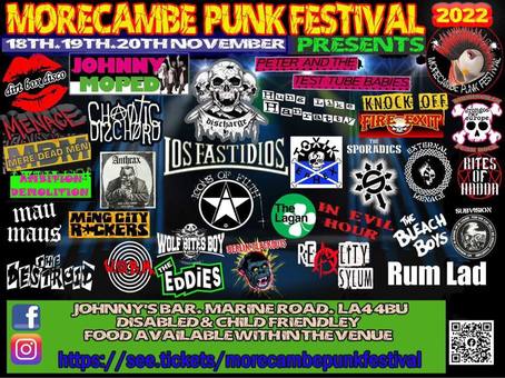Morecambe Punk Festival 2022 Morecambe Line-up, Tickets & Dates Nov