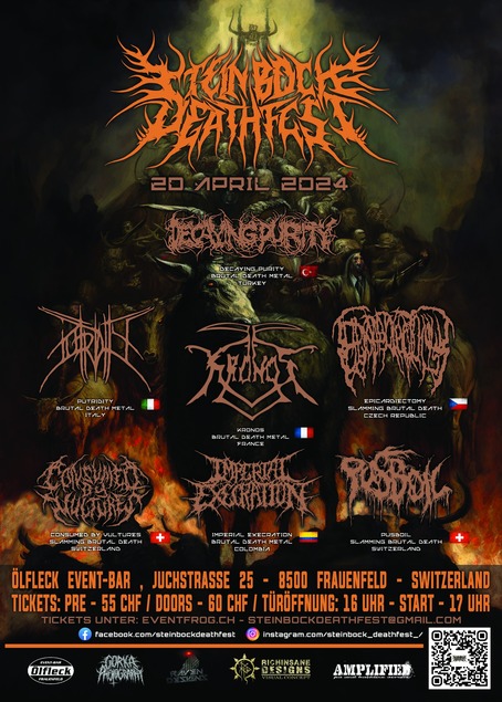 Steinbock Deathfest 2024 Frauenfeld Line-up, Tickets & Dates Apr 2024 