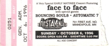 Face To Face Concert Tickets - 2026 Tour Dates