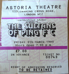 Sultans of Ping F.C. Concert Tickets - 2026 Tour Dates