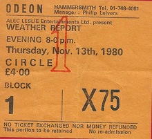 Weather Report Concert Tickets - 2026 Tour Dates
