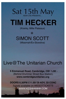 Tim Hecker Concert Tickets - 2026 Tour Dates