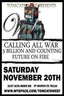 Calling All War Concert Tickets - 2026 Tour Dates.