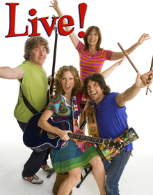 The Laurie Berkner Band live.