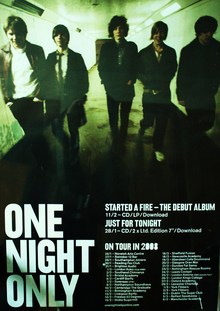 One Night Only: músicas com letras e álbuns