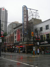 Orpheum Theatre, Vancouver