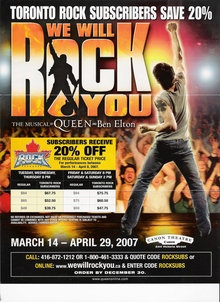 We Will Rock You live.