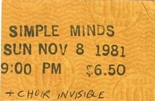 Simple Minds Concert Tickets - 2026 Tour Dates.