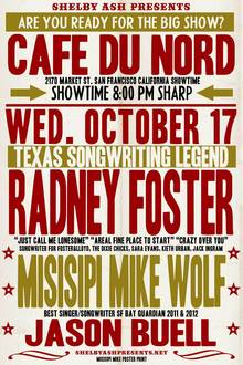 radney foster tour dates