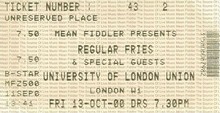 Regular Fries Concert Tickets - 2026 Tour Dates