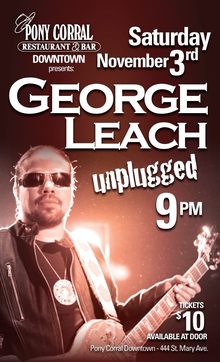George Leach Concert Tickets - 2026 Tour Dates