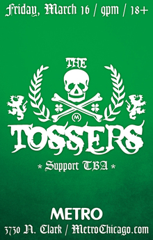 The Tossers Concert Tickets - 2026 Tour Dates