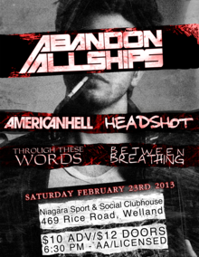 abandon all ships tour