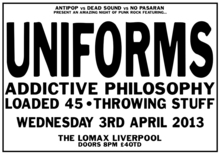 Uniforms. Concert Tickets - 2026 Tour Dates