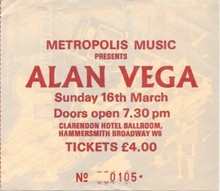 Alan Vega live.