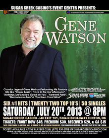 gene watson tour dates