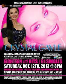 Crystal Gayle live.