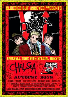 d.o.a. band tour dates