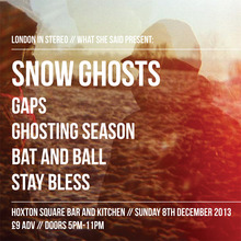 Snow Ghosts Concert Tickets - 2026 Tour Dates