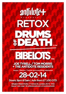 Drums of Death live.