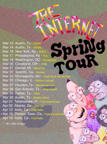 the internet tour dates