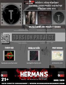 Torsion Project Concert Tickets - 2026 Tour Dates