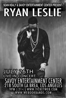 Ryan Leslie Concert Tickets - 2024 Tour Dates.