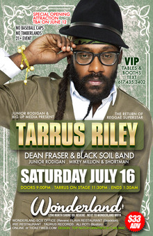 Tarrus Riley Tour Announcements 2024 & 2025, Notifications, Dates ...