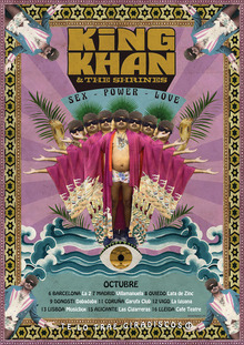 11 x 17 # The King Khan & BBQ Show Concert Poster