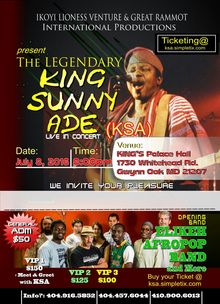 king sunny ade tour
