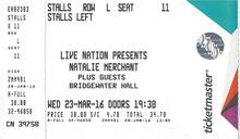 Natalie Merchant live.