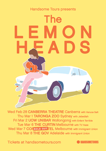 The Lemonheads January 2012 Limited Edition Gig Poster 