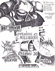 Bolt Thrower Concert Tickets - 2024 Tour Dates.