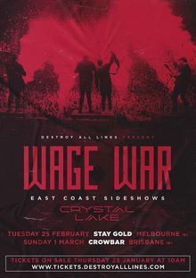 wage war tour australia