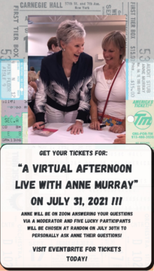 Anne Murray Tour Announcements 2023 & 2024, Notifications, Dates