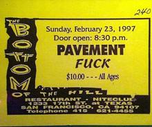 pavement tour tickets