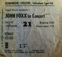 John Foxx live.