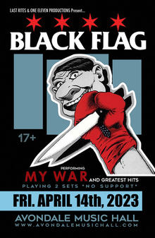black flag tour poster