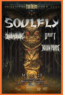 Soulfly Tour 2025 Poster