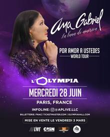 Ana Gabriel Concert Tickets, 2023-2024 Tour Dates & Locations