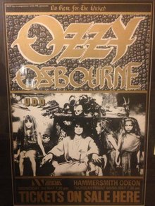 Ozzy Osbourne live.