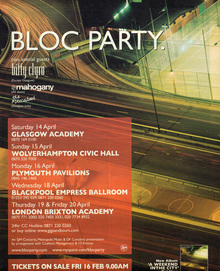 Bloc Party Tickets, 2024 Concert Tour Dates