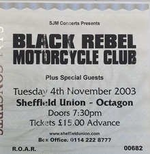 Black Rebel Motorcycle Club live.