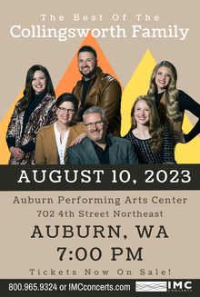collingsworth family tour dates 2023