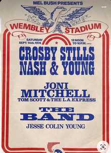 Crosby, Stills, Nash & Young live.